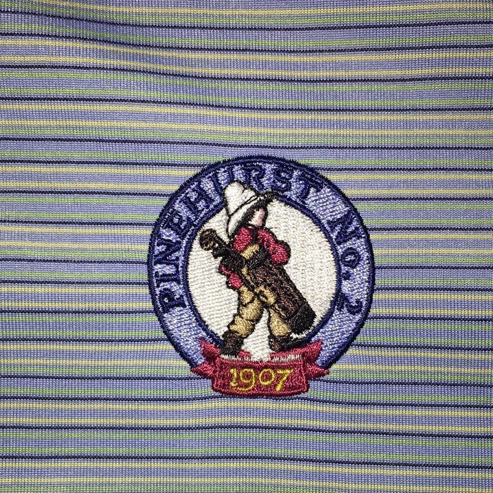 Blue Stripe Polyester Quick Dry Pinehurst Putter … - image 2